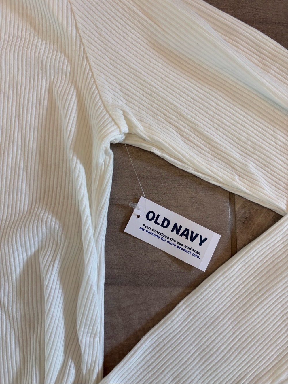 Old Navy Maternity Ribbed Turtleneck Long Sleeve Top - White - Size Medium - Picture 8 of 10